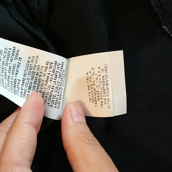 Trussardi jeans long sleeve black polo - Picture 11 of 11